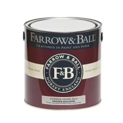 Farrow & Ball Modern Matt Emulsion Paint London Stone - 2.5L -Paint And Decorating 12804517 3244951336269303