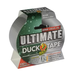 Duck Ultimate Tape Silver - 50mm X 25m