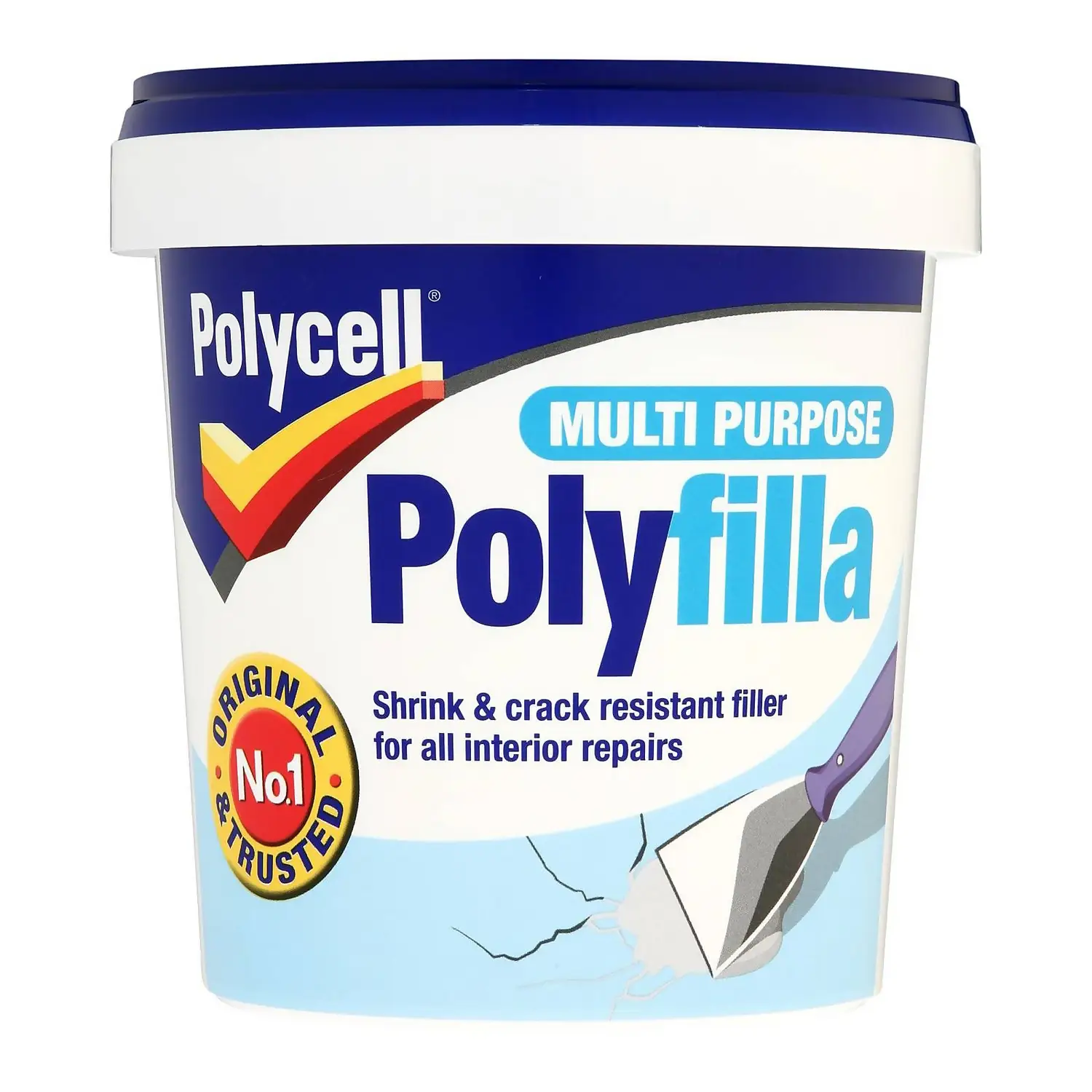Polycell Multipurpose Polyfilla - 1kg 1 Polycell Multipurpose Polyfilla - 1kg