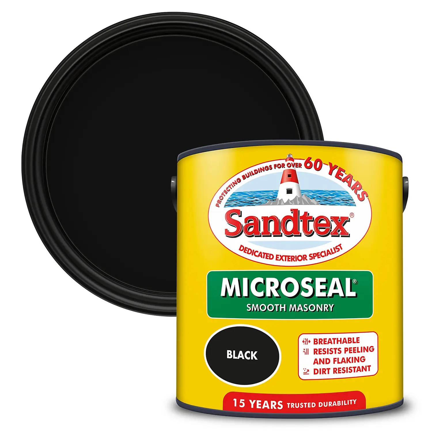Sandtex® Ultra Smooth Masonry Paint Black - 2.5L 1 Sandtex® Ultra Smooth Masonry Paint Black - 2.5L