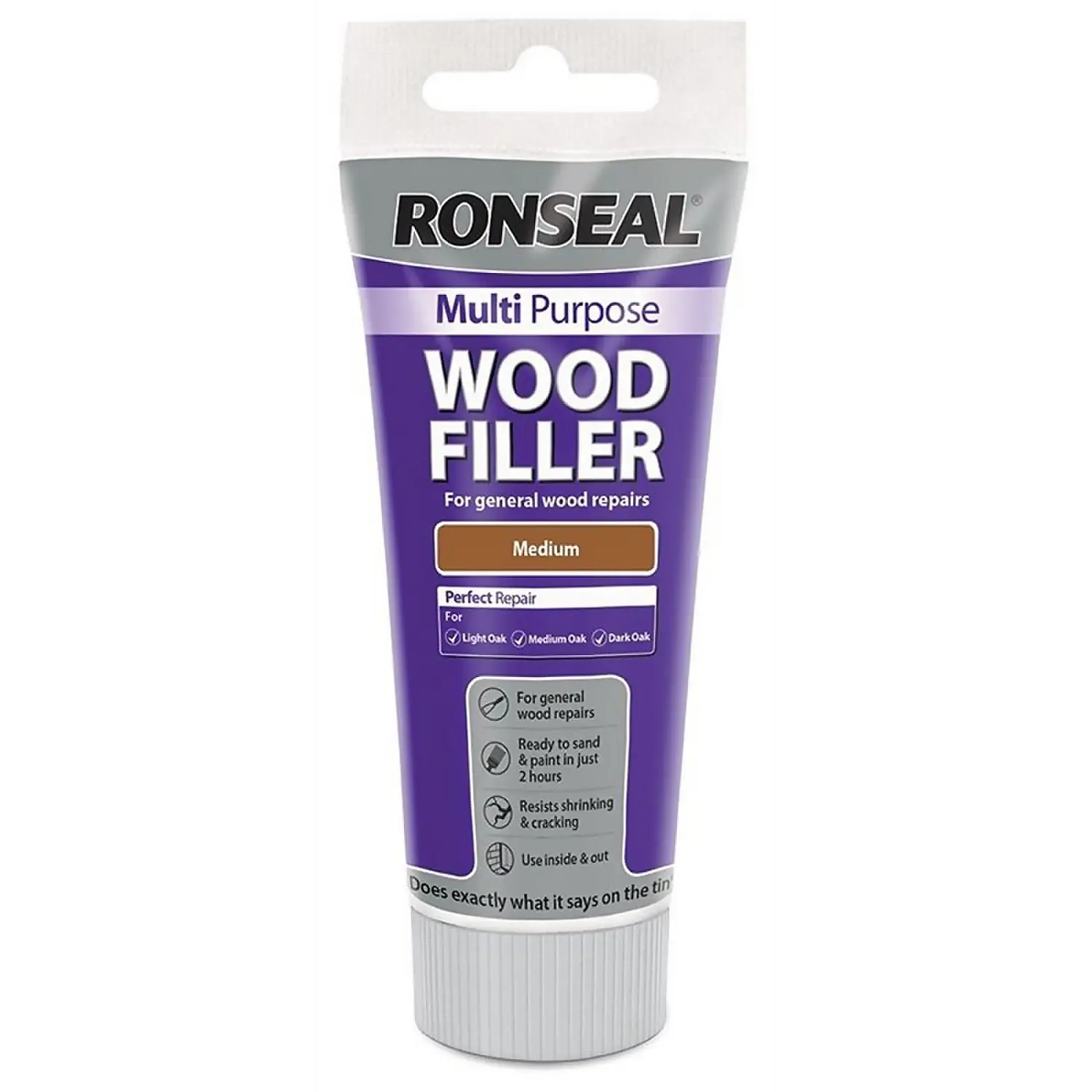 Ronseal Multipurpose Wood Filler Tube - Medium - 100g 1 Ronseal Multipurpose Wood Filler Tube - Medium - 100g