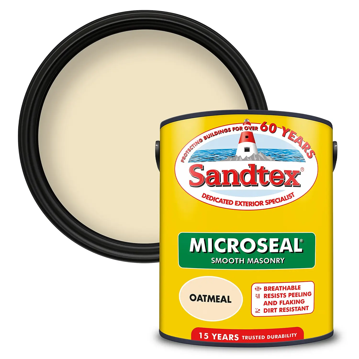 Sandtex® Ultra Smooth Masonry Paint Oatmeal - 5L 1 Sandtex® Ultra Smooth Masonry Paint Oatmeal - 5L