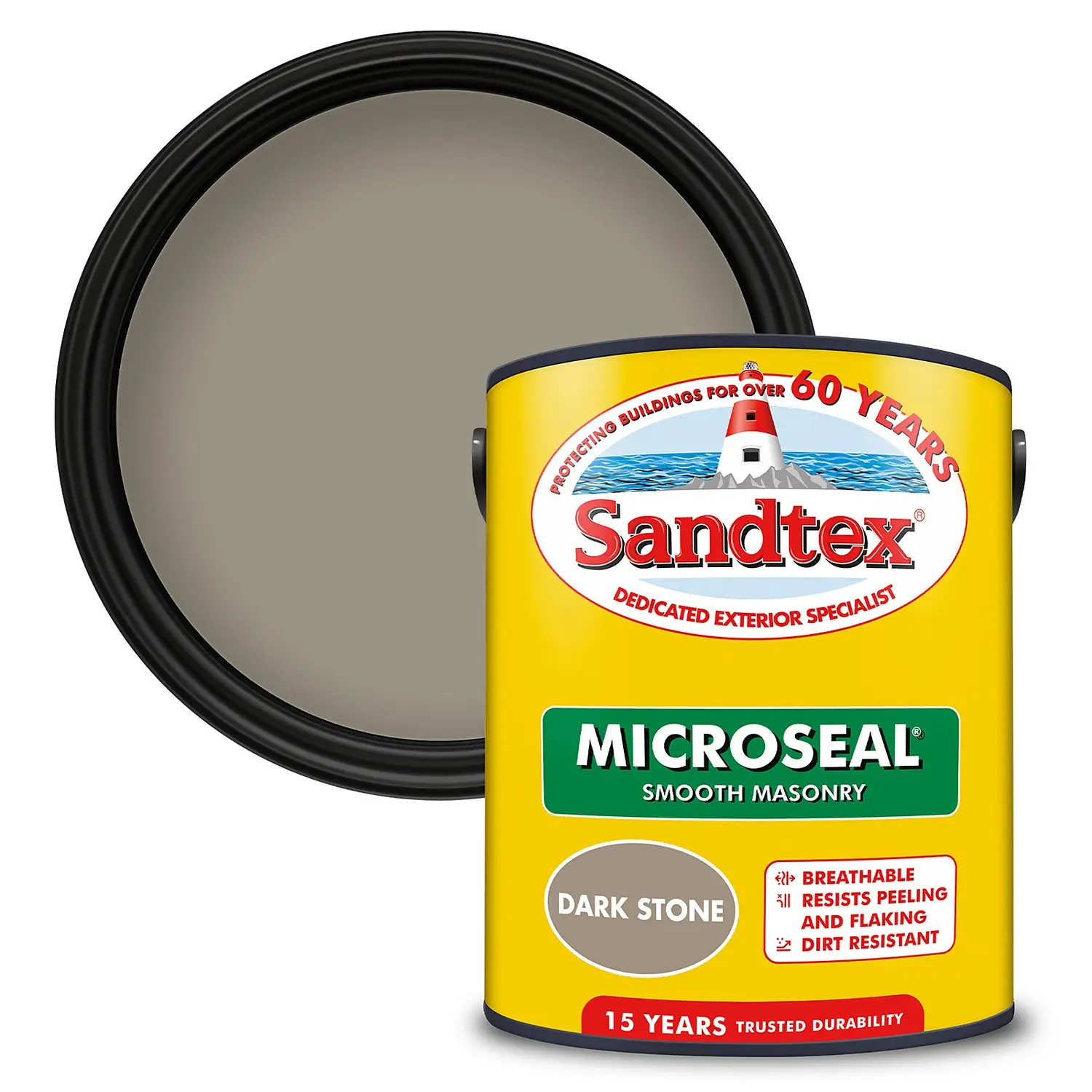 Sandtex® Ultra Smooth Masonry Paint Dark Stone - 5L 1 Sandtex® Ultra Smooth Masonry Paint Dark Stone - 5L
