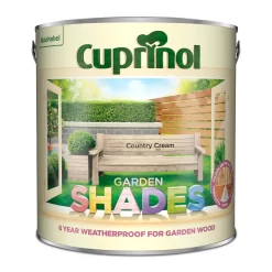 Cuprinol Garden Shades Country Cream - 2.5L -Paint And Decorating 12808695 1224949849694924