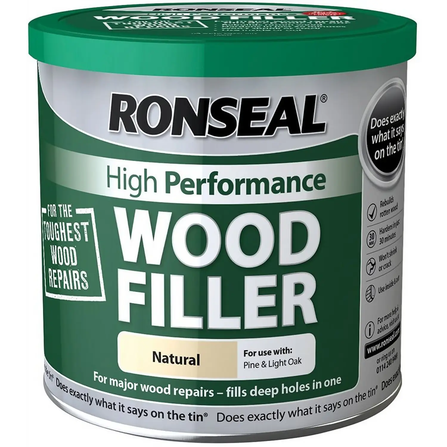 Ronseal High Performance Wood Filler - Natural - 550g 1 Ronseal High Performance Wood Filler - Natural - 550g