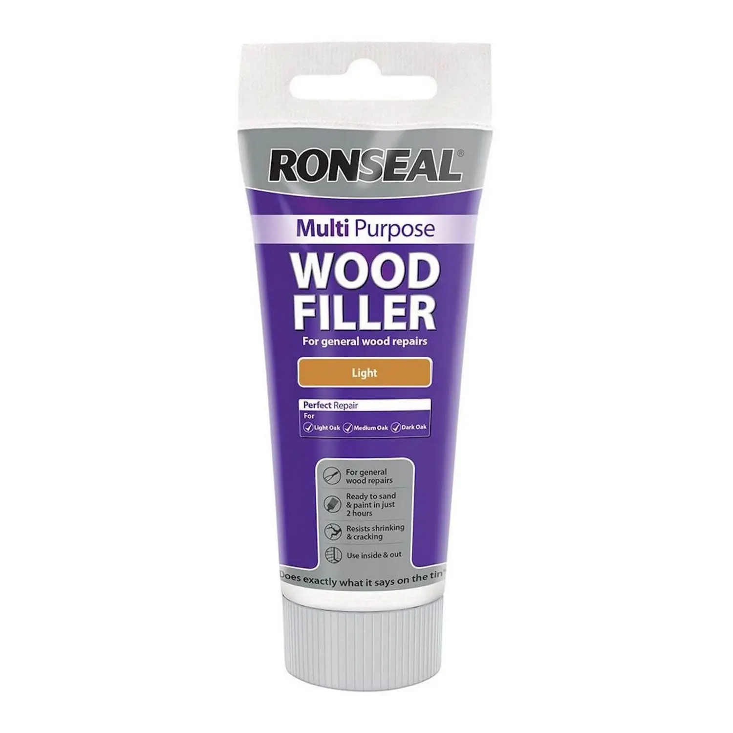 Ronseal Multipurpose Wood Filler Tube - Light - 325g 1 Ronseal Multipurpose Wood Filler Tube - Light - 325g