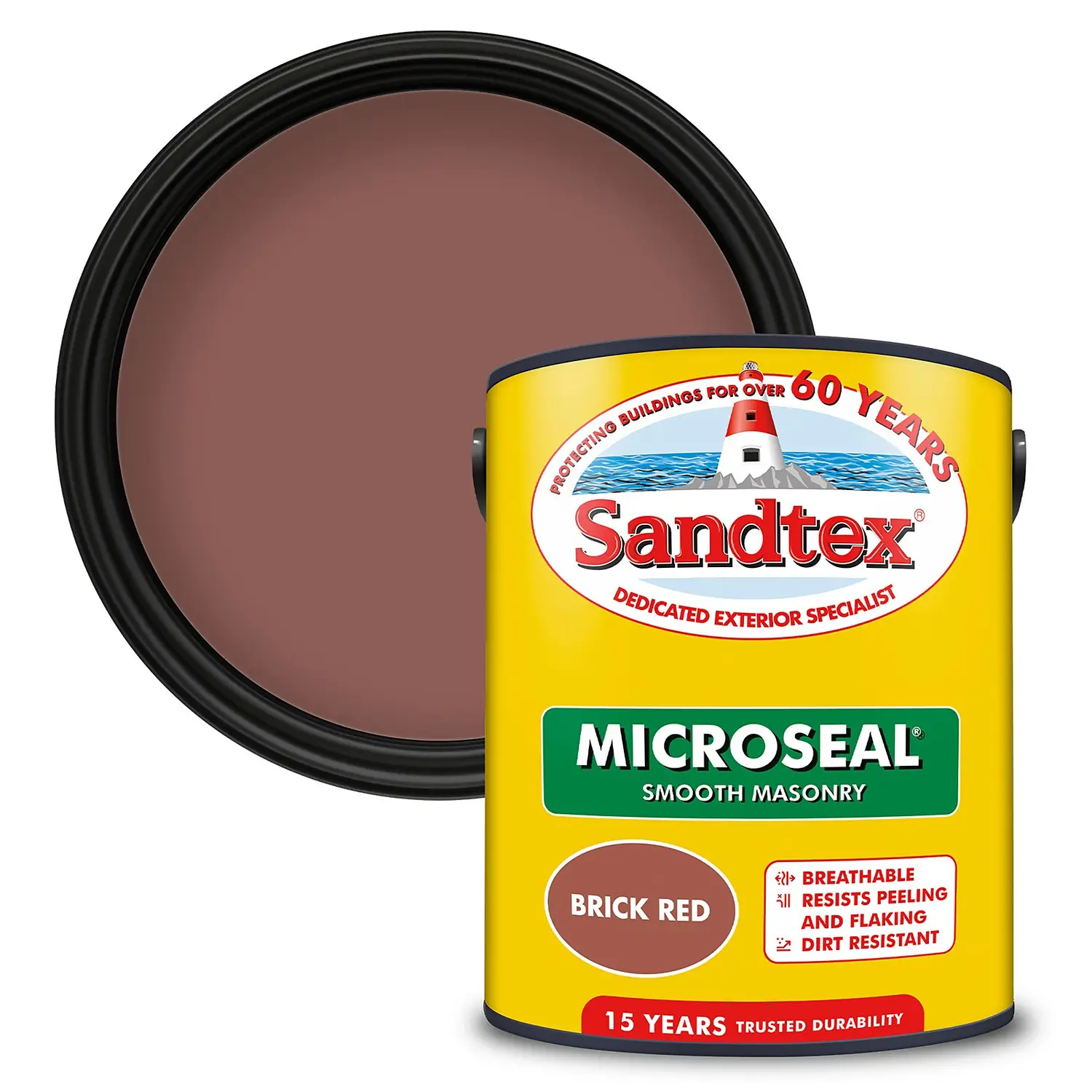 Sandtex® Ultra Smooth Masonry Paint Brick Red - 5L 1 Sandtex® Ultra Smooth Masonry Paint Brick Red - 5L