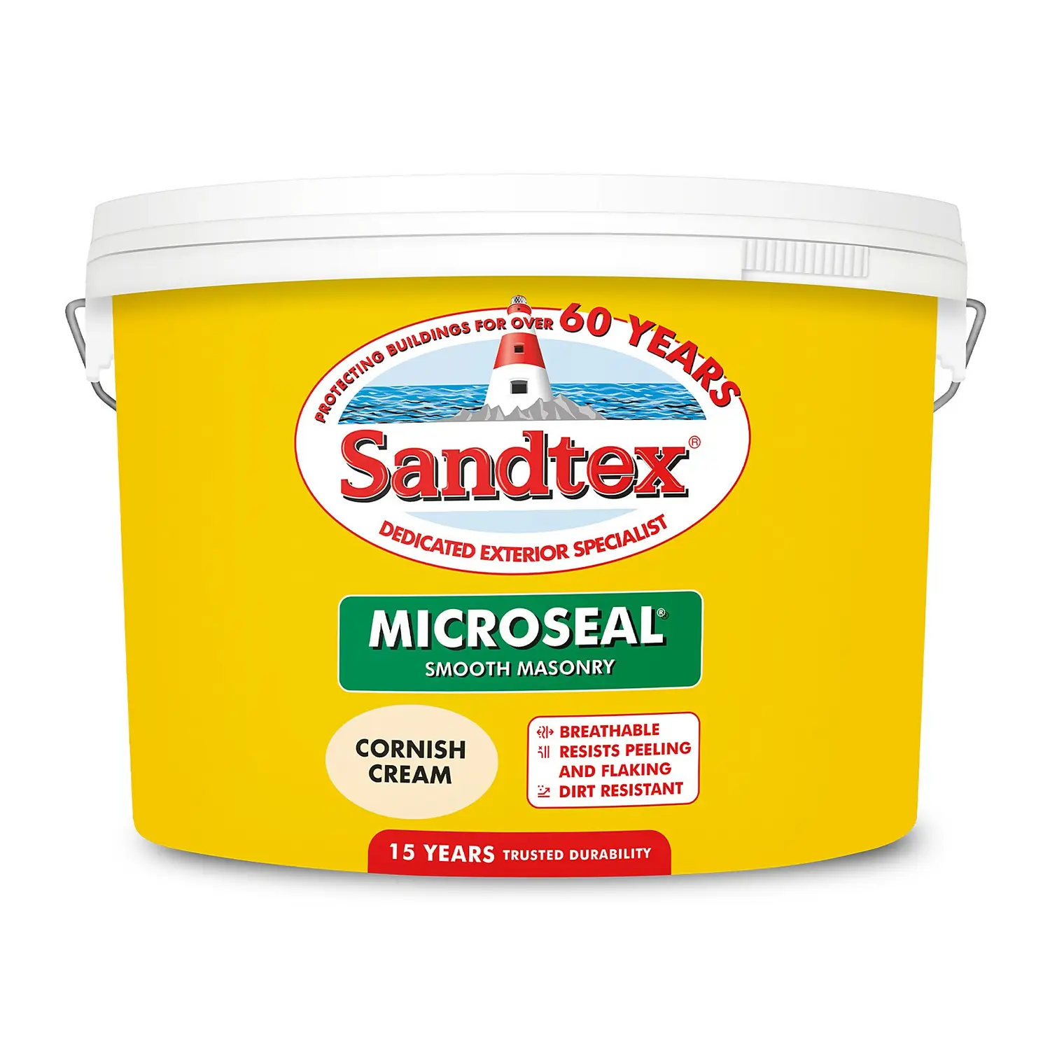 Sandtex® Ultra Smooth Masonry Paint Cornish Cream - 10L 8 Sandtex® Ultra Smooth Masonry Paint Cornish Cream - 10L - Image 8
