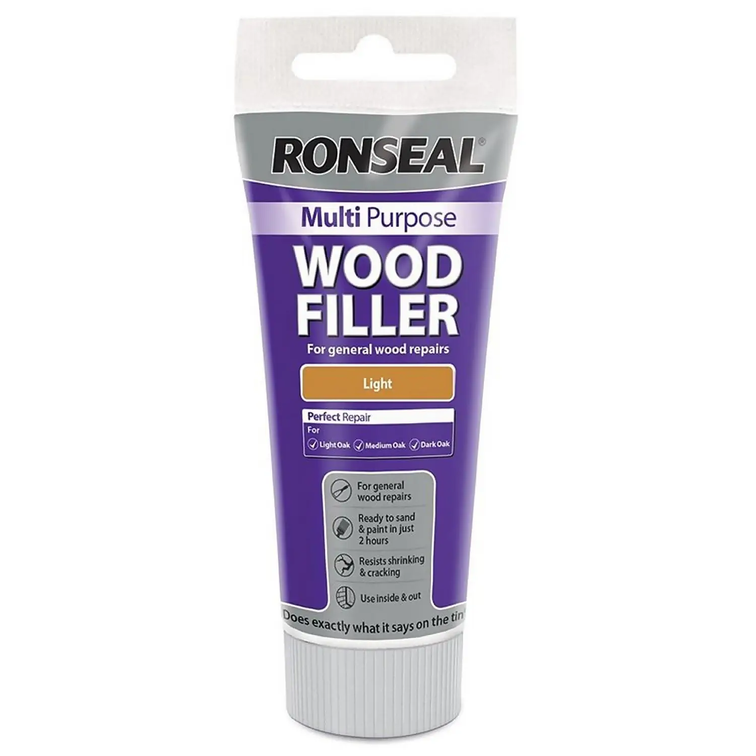 Ronseal Multipurpose Wood Filler Tube - Light - 100g 1 Ronseal Multipurpose Wood Filler Tube - Light - 100g
