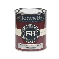 Farrow & Ball Estate Eggshell Paint Cornforth White - 750ml -Paint And Decorating 12810172 1334951338038919