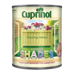 Cuprinol Garden Shades Dazzling Yellow - 1L -Paint And Decorating 12810289 1464949841801993