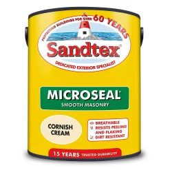 Sandtex® Ultra Smooth Masonry Paint Cornish Cream - 5L 17 Sandtex® Ultra Smooth Masonry Paint Cornish Cream - 5L -Paint And Decorating 12810395 5474871047160739