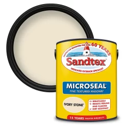 Sandtex® Textured Masonry Paint Ivory Stone - 5L