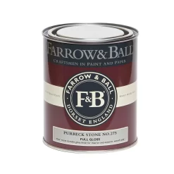 Farrow & Ball Full Gloss Paint Purbeck Stone - 750ml -Paint And Decorating 12810908 1824951871989593