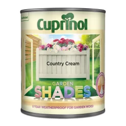 Cuprinol Garden Shades Country Cream - 1L -Paint And Decorating 12811172 1144949841304263