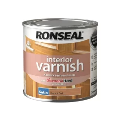 Ronseal Interior Varnish Satin French Oak - 250ml