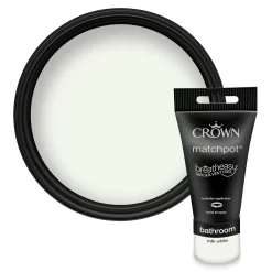 Crown Breatheasy Bathroom - Milk White - Mid Sheen Paint - 40ml