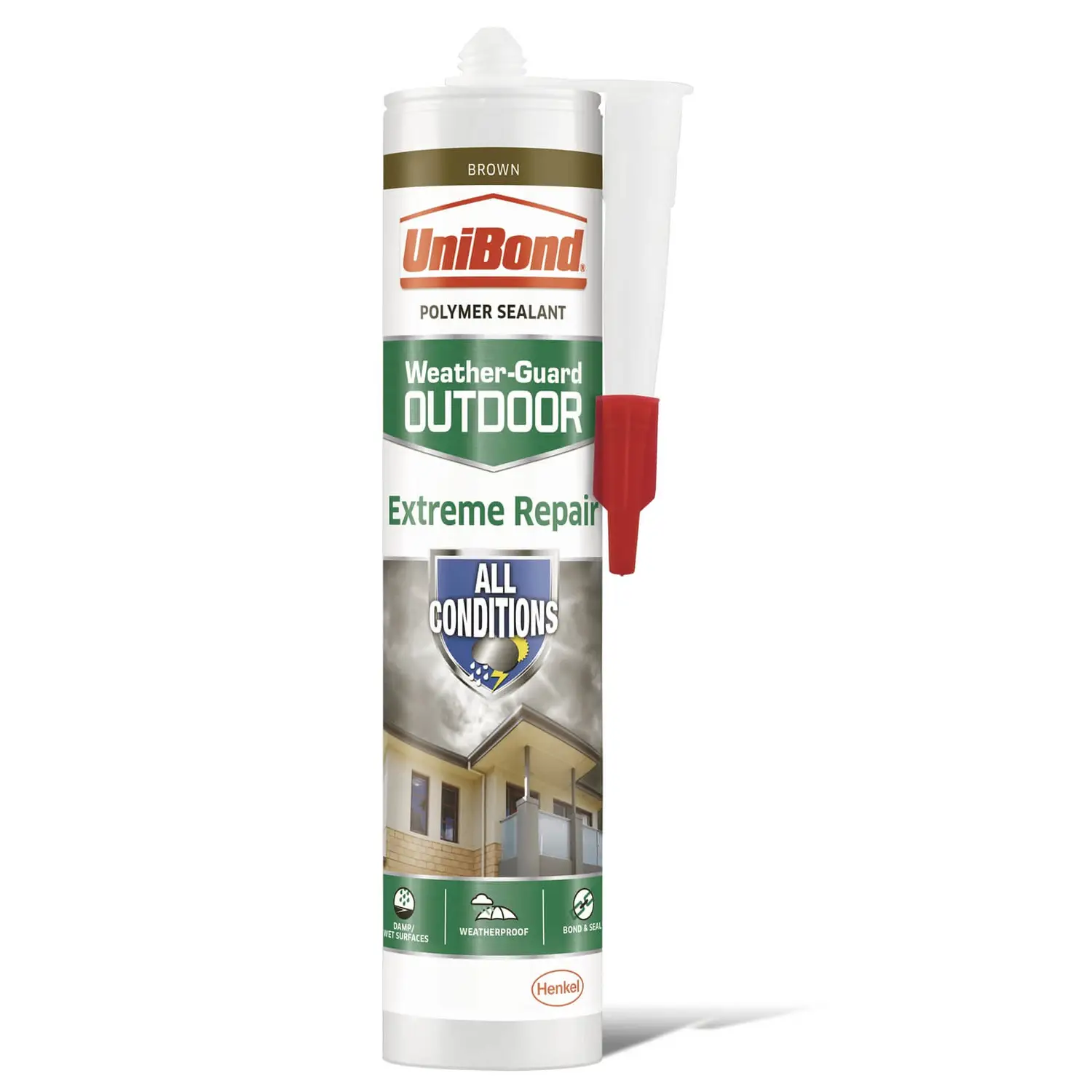 UniBond Weather Protect Frame Sealant Cartridge - Brown 1 UniBond Weather Protect Frame Sealant Cartridge - Brown