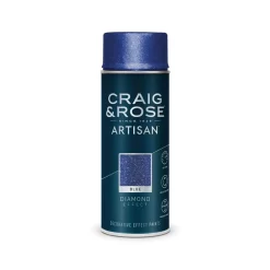 Craig & Rose Artisan Diamond Effect Spray Paint - Diamond Blue - 400ml