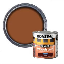 Ronseal 10 Year Woodstain Teak Satin - 250ml