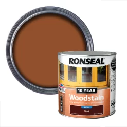 Ronseal 10 Year Woodstain Teak Satin - 2.5L