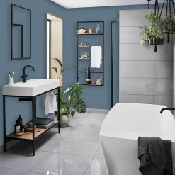 Homebase Bathroom Mid Sheen Paint - Aegean 2.5L -Paint And Decorating 12832533 1274833204945945