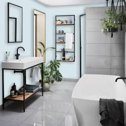 Homebase Bathroom Mid Sheen Paint - Blue Dolphin 2.5L 5 Homebase Bathroom Mid Sheen Paint - Blue Dolphin 2.5L -Paint And Decorating 12832542 1434833205375704