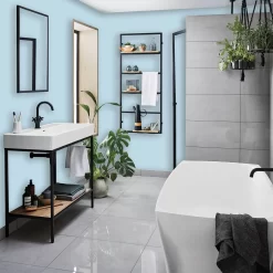 Homebase Bathroom Mid Sheen Paint - Blue Lace 2.5L 5 Homebase Bathroom Mid Sheen Paint - Blue Lace 2.5L -Paint And Decorating 12832552 3664832979612717