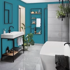 Homebase Bathroom Mid Sheen Paint - Teal 2.5L 5 Homebase Bathroom Mid Sheen Paint - Teal 2.5L -Paint And Decorating 12832694 5434832978933286