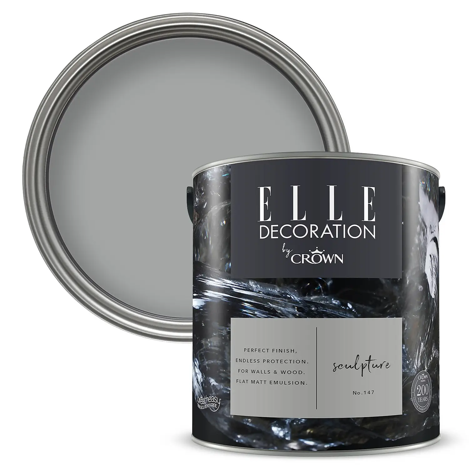 ELLE Decoration By Crown Flat Matt Paint Sculpture - 2.5L 1 ELLE Decoration By Crown Flat Matt Paint Sculpture - 2.5L