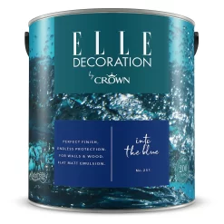 ELLE Decoration By Crown Flat Matt Paint Into The Blue - 2.5L 13 ELLE Decoration By Crown Flat Matt Paint Into The Blue - 2.5L -Paint And Decorating 12834468 1414873581896763