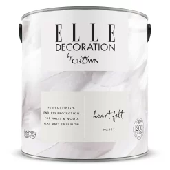 ELLE Decoration By Crown Flat Matt Paint Heart Felt - 2.5L -Paint And Decorating 12834661 1144873589729184