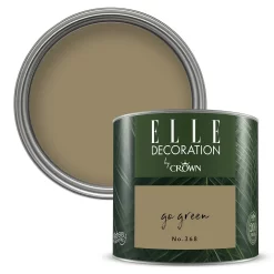 ELLE Decoration By Crown Flat Matt Paint Go Green - Tester 125ml