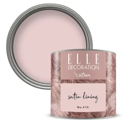 ELLE Decoration By Crown Flat Matt Paint Satin Lining - Tester 125ml