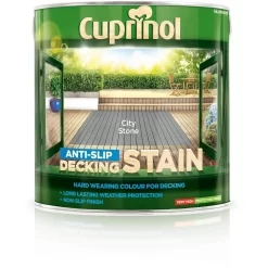 Cuprinol Anti-Slip Decking Stain - City Stone - 2.5L