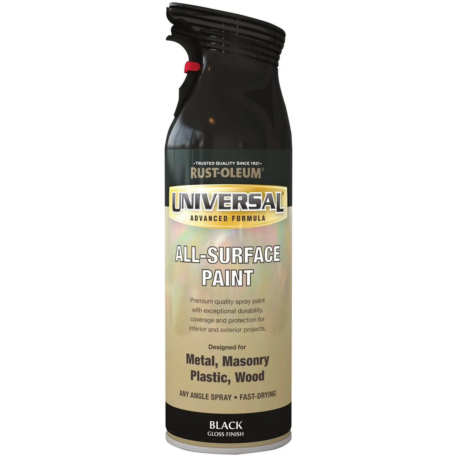 Rust-Oleum Universal Gloss Spray Paint - Black - 400ml 1 Rust-Oleum Universal Gloss Spray Paint - Black - 400ml