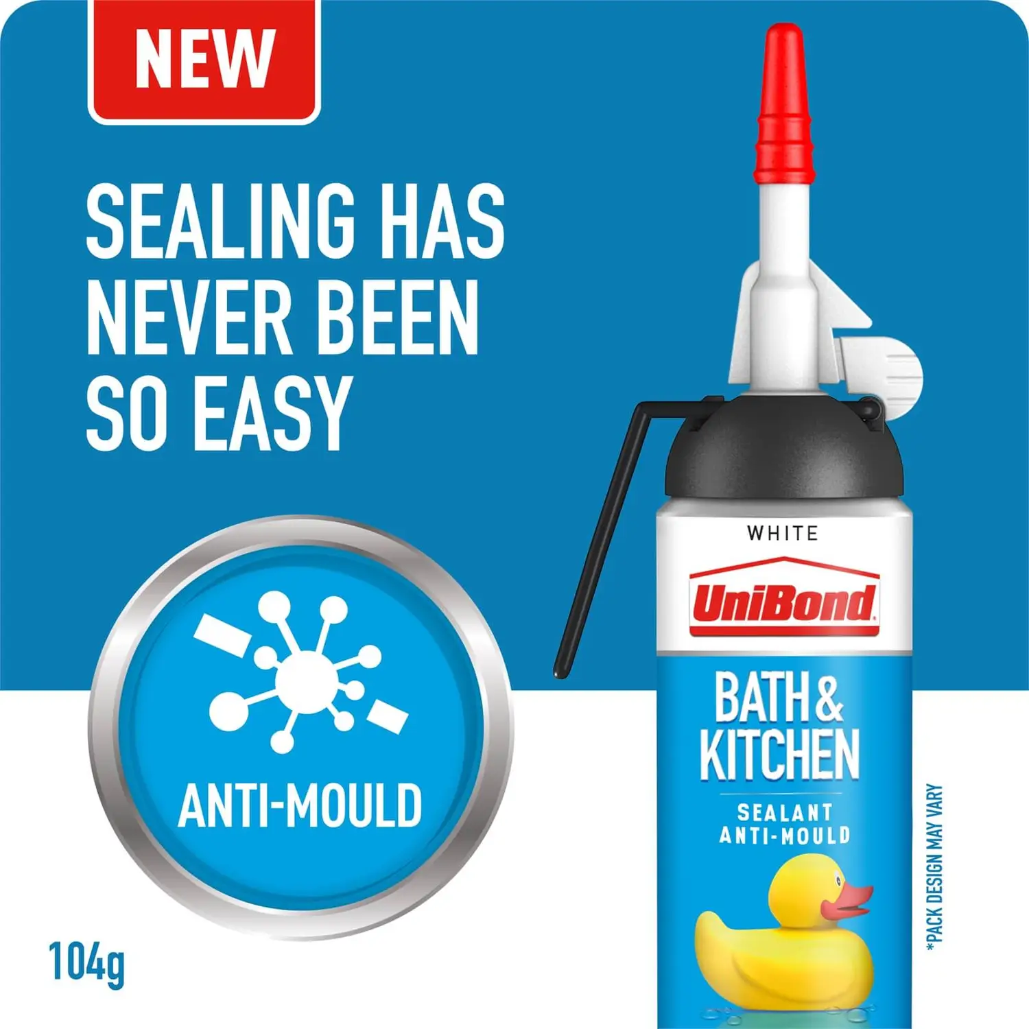UniBond Bath And Kitchen Sealant White Easy Pulse 104g 2 UniBond Bath And Kitchen Sealant White Easy Pulse 104g - Image 2