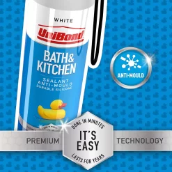 UniBond Bath And Kitchen Sealant White Easy Pulse 104g 12 UniBond Bath And Kitchen Sealant White Easy Pulse 104g -Paint And Decorating 12839189 9625033044805160