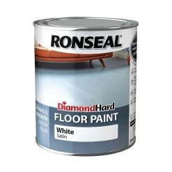 Ronseal Diamond Hard White - Floor Paint - 750ml