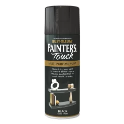 Rust-Oleum Gloss Spray Paint - Black - 400ml