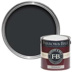 Farrow & Ball Estate Matt Emulsion Paint Pitch Black - 2.5L