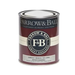 Farrow & Ball Estate Eggshell Great White - 750ml -Paint And Decorating 12845209 1744952922749976