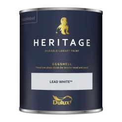 Dulux Heritage Eggshell Paint Lead White - 750ml -Paint And Decorating 12881955 1624843783074540
