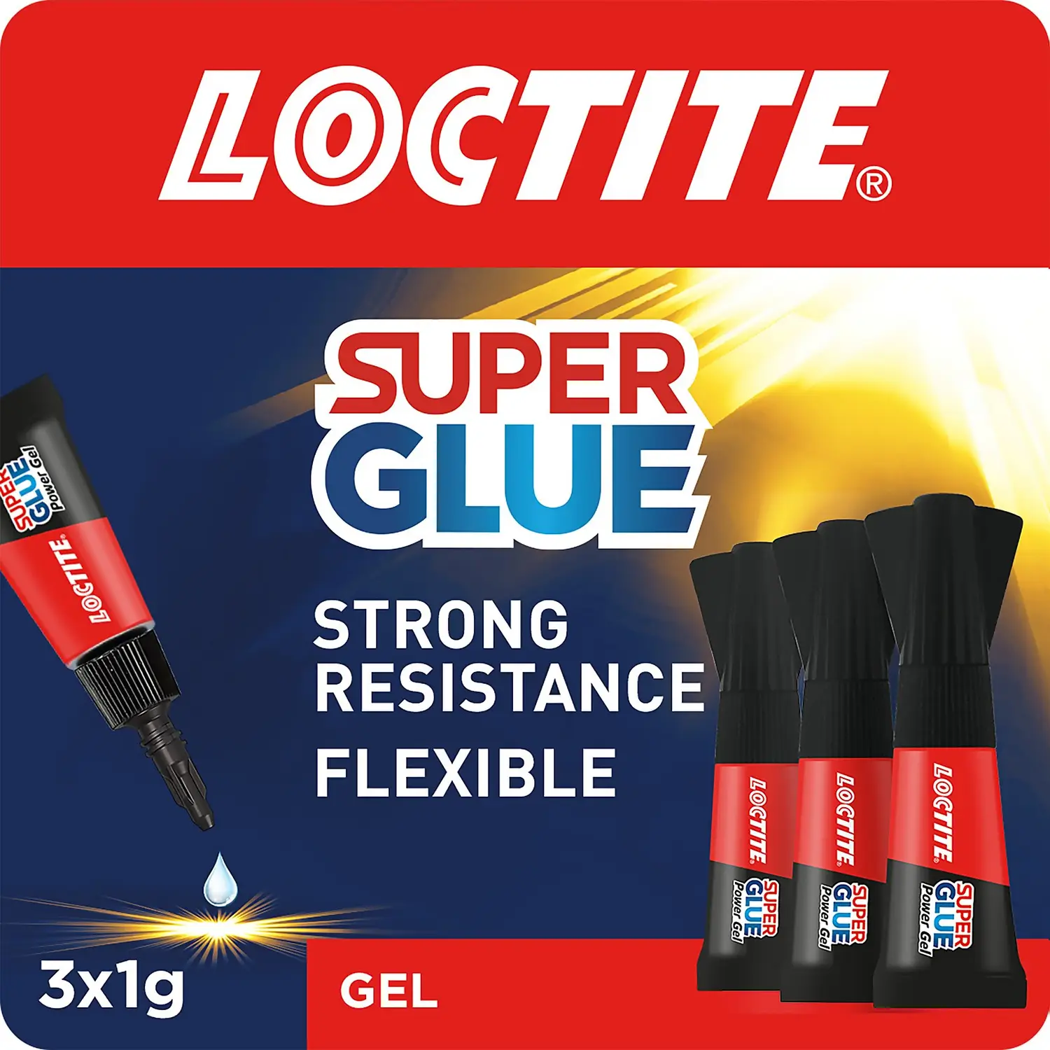 Loctite Super Glue Power Gel Mini Trio 3x1g 2 Loctite Super Glue Power Gel Mini Trio 3x1g - Image 2