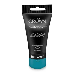 Crown Easyclean Bathroom Paint Teal - 0.04L -Paint And Decorating 12886566 7134853989805385