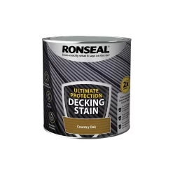 Ronseal Ultimate Protection Decking Stain Country Oak - 2.5L -Paint And Decorating 12889272 1744949798628690