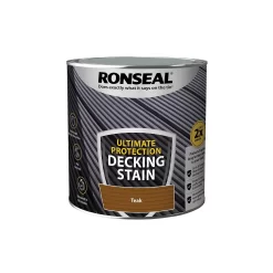 Ronseal Ultimate Protection Decking Stain Teak - 2.5L -Paint And Decorating 12889282 1994949798538339
