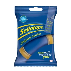 Sellotape Original Golden Sticky Tape - 1 Roll -Paint And Decorating 13030838 1815032999121343