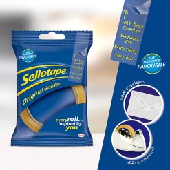 Sellotape Original Golden Sticky Tape - 1 Roll -Paint And Decorating 13030838 2035032999160115