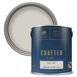 CRAFTED™ By Crown Flat Matt Interior Wall, Ceiling And Wood Paint Clay Like® - 2.5L